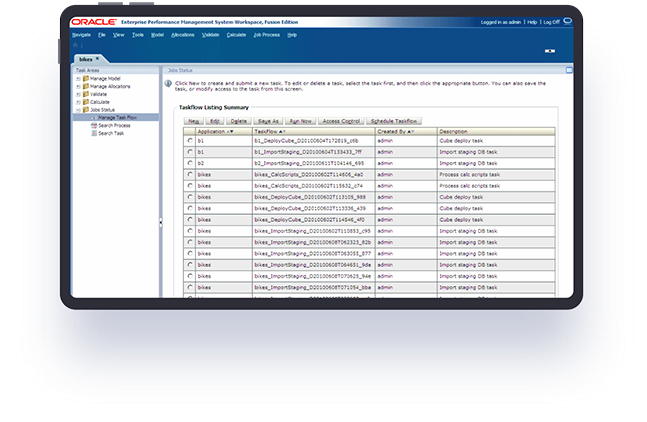 Oracle Hyperion Screenshot 2