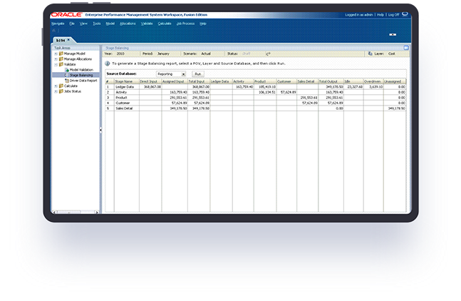 Oracle Hyperion Screenshot 3