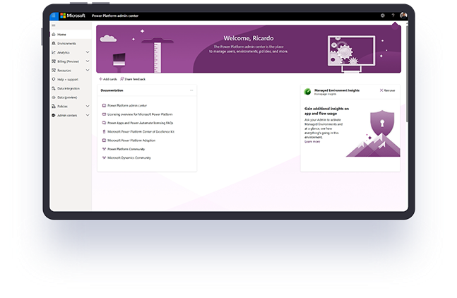 Microsoft Power Platform screenshot